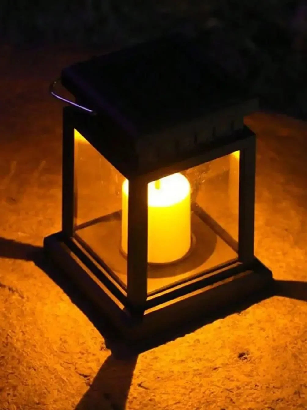 Solar Candle Lantern Lights Waterproof Garden Outdoor Hanging Solar Light For Outdoor Patio Yard Lawn Backyard Front Decor
