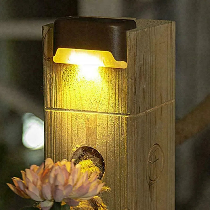 4-32 Pack LED Solar Step Lamp Path Stair Outdoor Garden Lights Waterproof Balcony Light Decoration for Patio Stair Fence Light 
