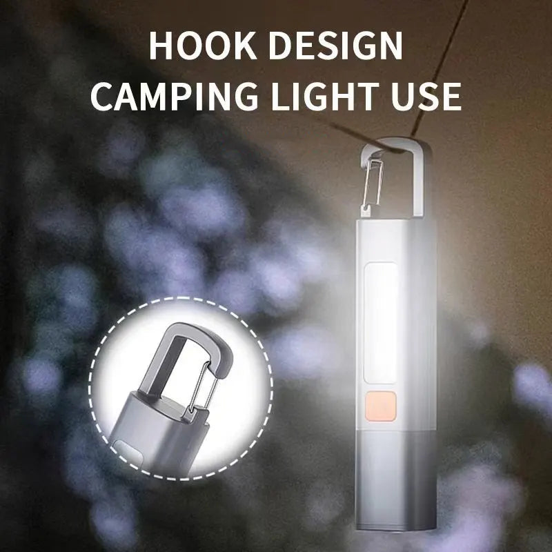 1-10PCS Super Bright COB Side Lights LED XPE Mini Portable Torch Zoomable Waterproof Outdoor Fishing Hunting Camping Flashlight