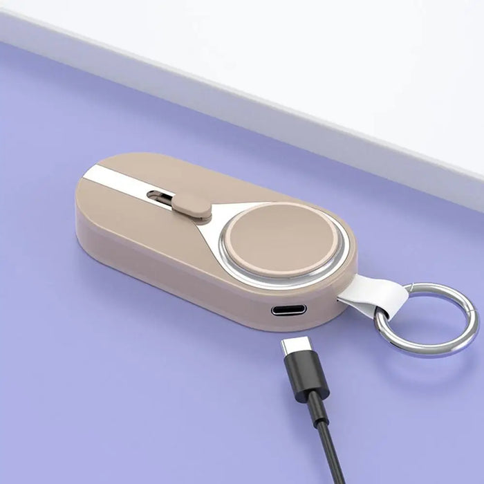 Solar Power Bank Pocket Power Bank Solar Keychain Charger Fast Charging Wireless Charger Portable External Power Bank Keychain