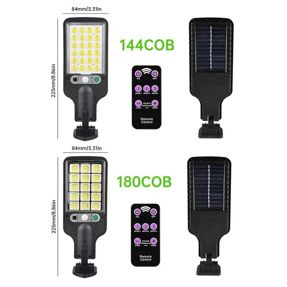 Powerful Solar Street Lights Outdoor Solar Lamp 3 Light Mode Waterproof Motion Sensor Security Lighting for Patio Path Yard