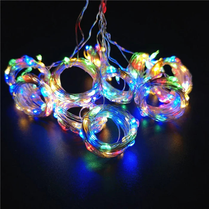 6M/3M LED Curtain Fairy Lights,8 Lighting Modes,Outdoor/Indoor Decoration for Christmas Wedding Party,Garden,Living Room,Bedroom