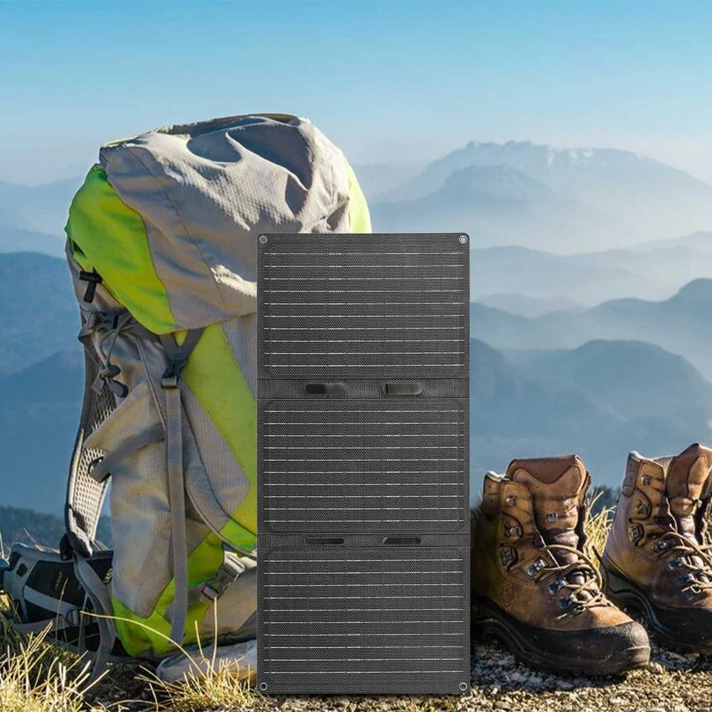 45W Foldable Solar Panel Portable Solar Panel Waterproof Outdoor Portable Folding Solar Panel Charger for Outdoor Camping Hiking