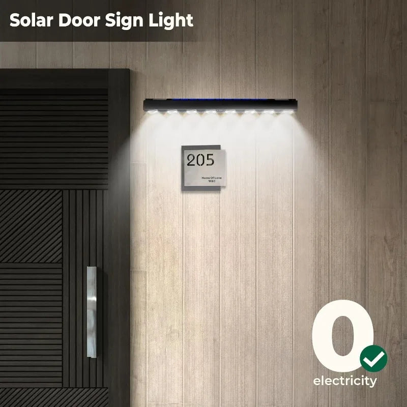 1/2/4Pack Solar Sign Posts Lights Outdoor Waterproof Solar LED Wall Lights for Garden Decor Outdoor Signs Posts House Number