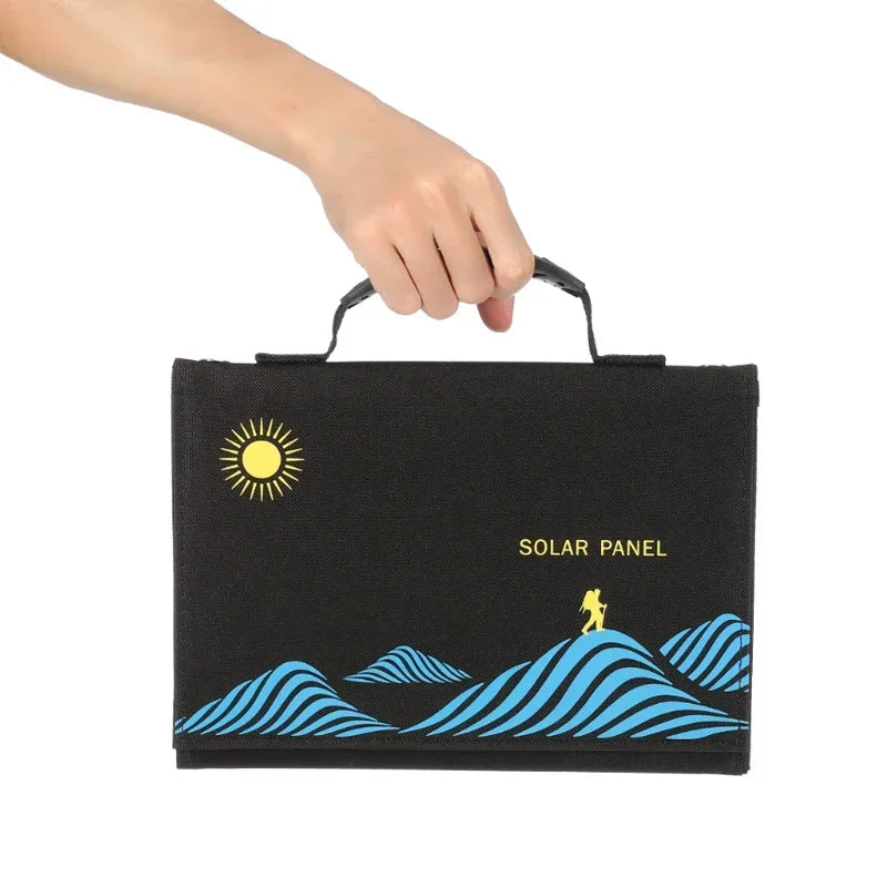 1000W Foldable Solar Panel Portable Solar Cell Folding Bag With USB+DC 18V For Outdoor Hiking Camping Mobile Phone Charging