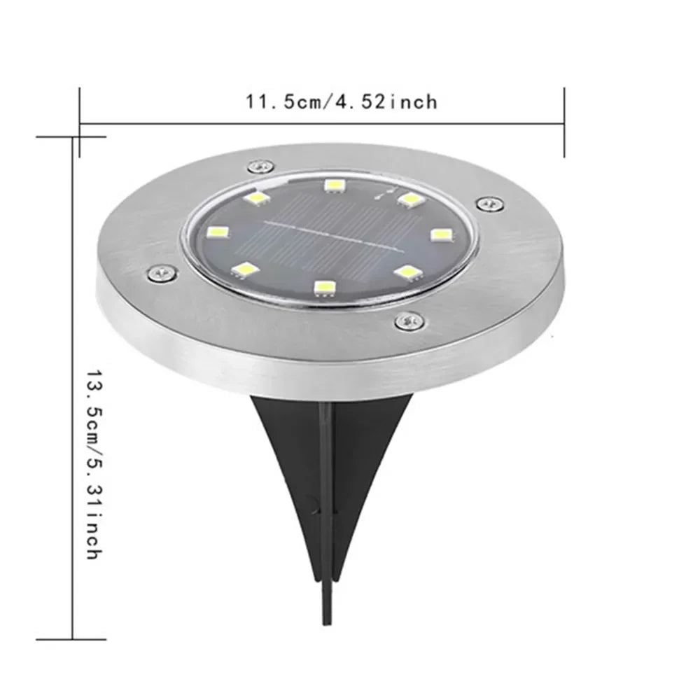 Solar Ground Light Garden Lamp Solar Powered Landscape Path Outdoor for Yard Backyard Lawn Patio Decorative Wedding Christmas