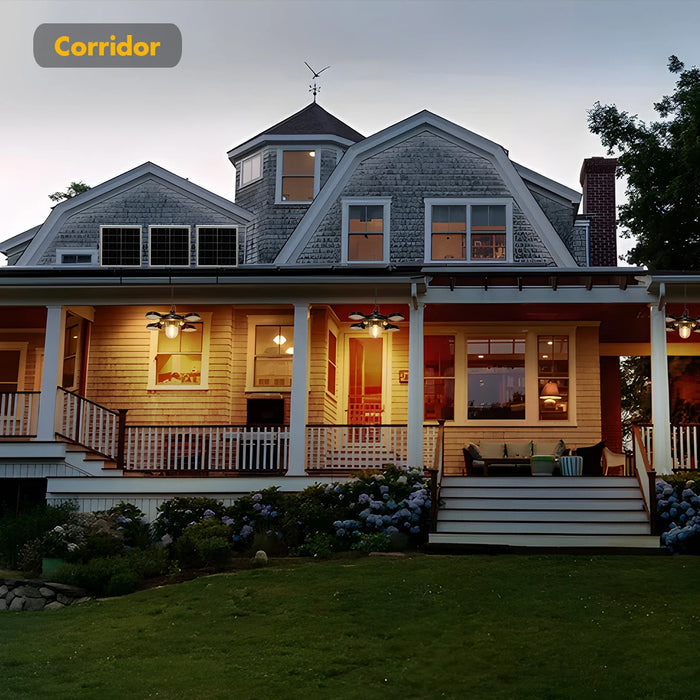 Solar Shed Lights for Indoor and Outdoor Solar Powered Barn Light 1000LM 192LED Outdoor Dual Motion Sensor Solar Pendant Light