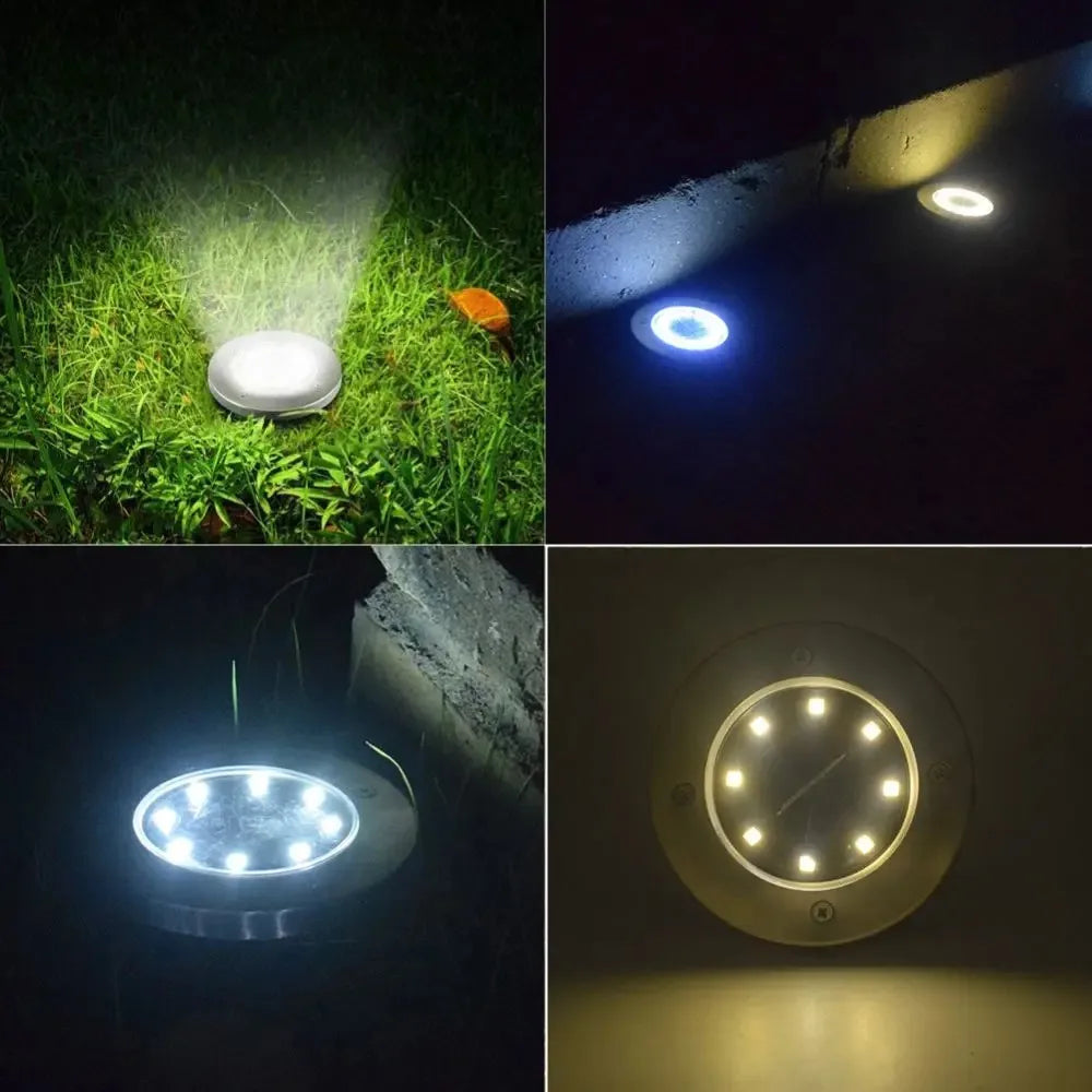 Solar LED floor light outdoor lawn light for lawn decoration garden terrace courtyard waterproof underground light