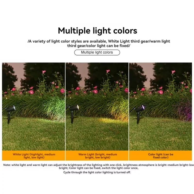 9 Led Solar Landscape Spotlight 150°Adjustment Flag Pole Lights IP65 Waterproof High Brightness For Garden Pool And Yard