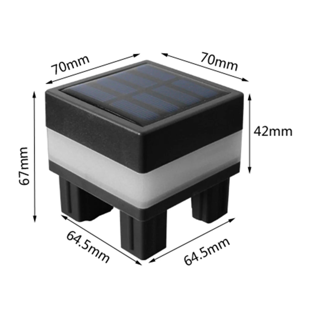 1-5Pcs Solar LED Fence Lamp Pillar Light Easy Installation Waterproof Outdoor Lamp GlowIing Path Yard Lights for Garden Decor