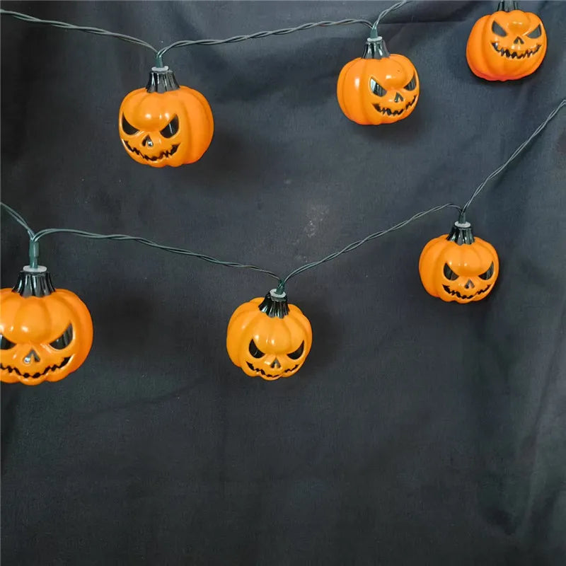 Solar Lights for Halloween Decorations Pumpkin Outdoor Spooky String Lights for Easter Garden Yard Decor