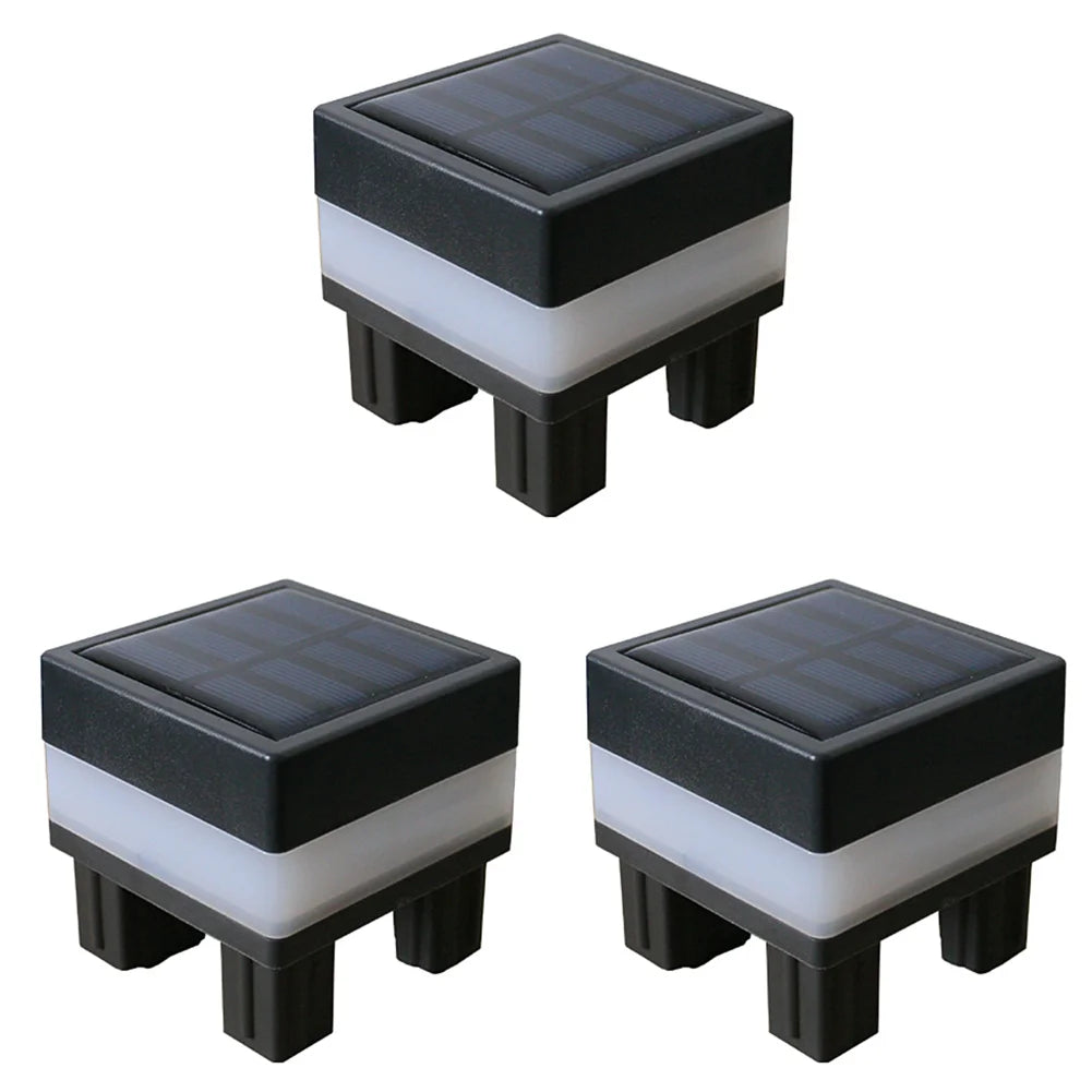 1-5Pcs Solar LED Fence Lamp Pillar Light Easy Installation Waterproof Outdoor Lamp GlowIing Path Yard Lights for Garden Decor