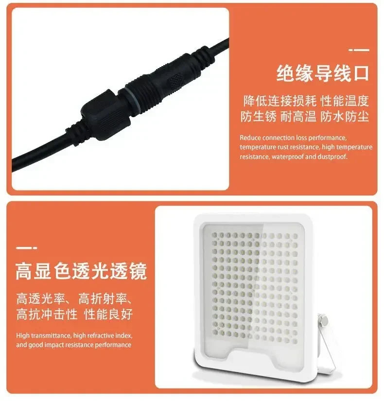Solar Floodlights Garden Lamps High Pole Golf Course Projection Lights Split Remote Control Light Control Sensor LED Lights