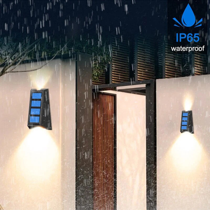 NEW Solar Wall Lights Outdoor Waterproof Street Decoration Wall Lighting LED Solar Power Porch Lamp For Villa Patio Garden