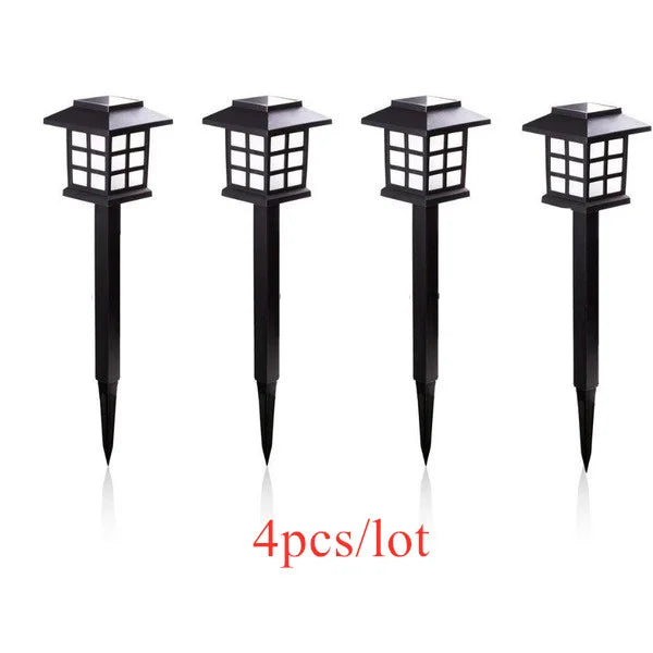2/6/8pcs Led Solar Pathway Lights Waterproof Outdoor Solar Lamp for Garden/Landscape/Yard/Patio/Driveway/Walkway Lighting