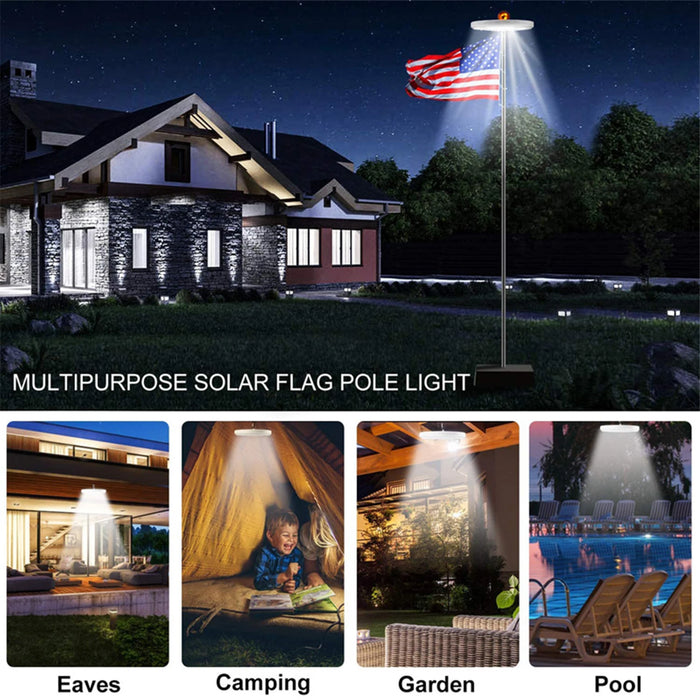 Camping Lights Flagpole Lights Outdoor Camping Light Outdoor Camping Lights Solar Flagpole Lights 128LED Outdoor Camping Lights