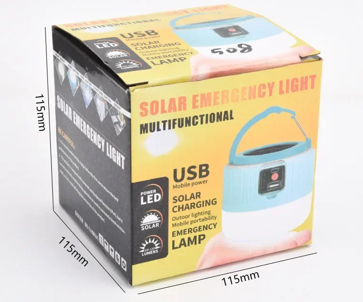 Solar Camping Light Power Bank LED Camping Lanterns with Remote Control Waterproof Outdoor Tent Light Rechargeable Flashlight