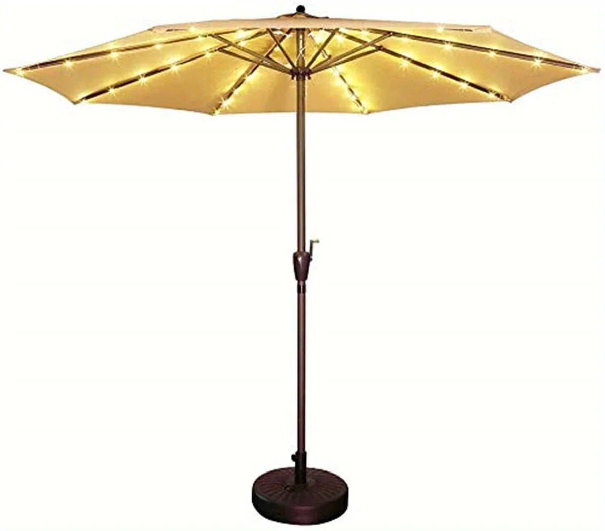 Solar Patio Umbrella Lights 8 Modes String Lights with Clip Waterproof Light for Outdoor Lighting Deck Garden Party Decoration