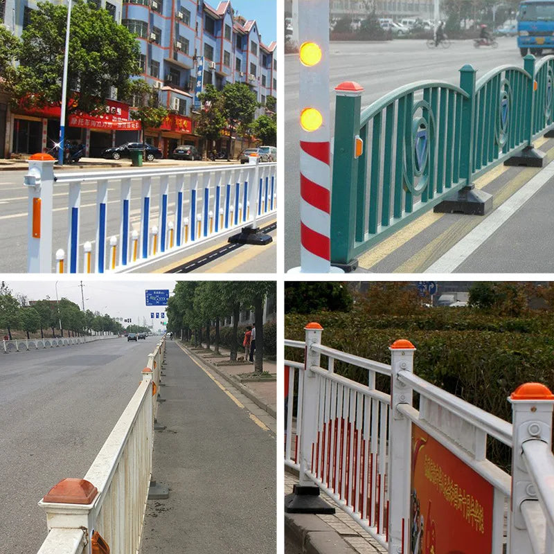Solar Guardrail Post Cap Light Solar Highway Guardrail Outline Marker Solar LED Guardrail Light Reflective Outline Led Lights