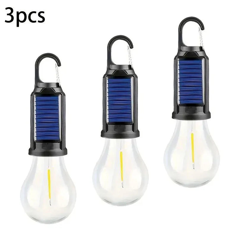 1/2/3 Solar Camping Lights with LED USB Charging Portable Lanterns Suitable for Hiking Fishing and Festivals