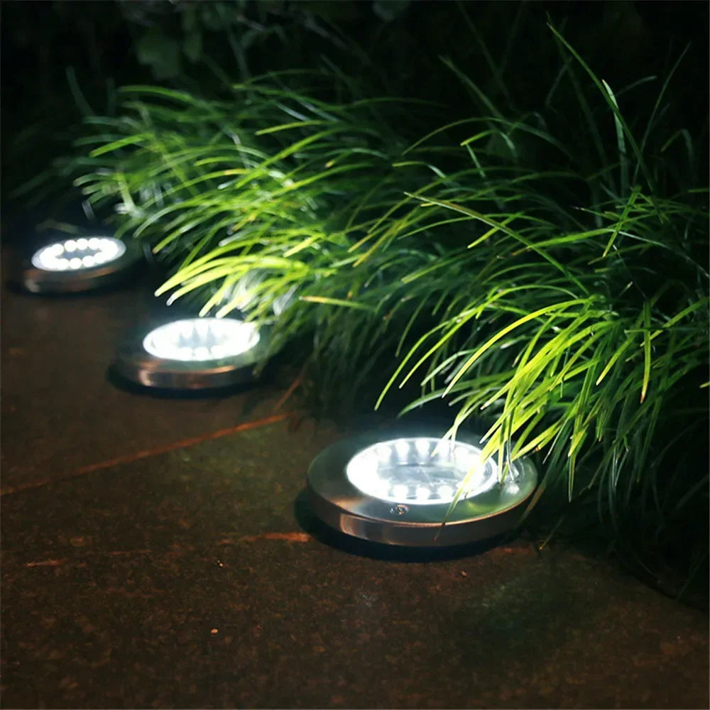 Solar Ground Light Garden Lamp Solar Powered Landscape Path Outdoor for Yard Backyard Lawn Patio Decorative Wedding Christmas