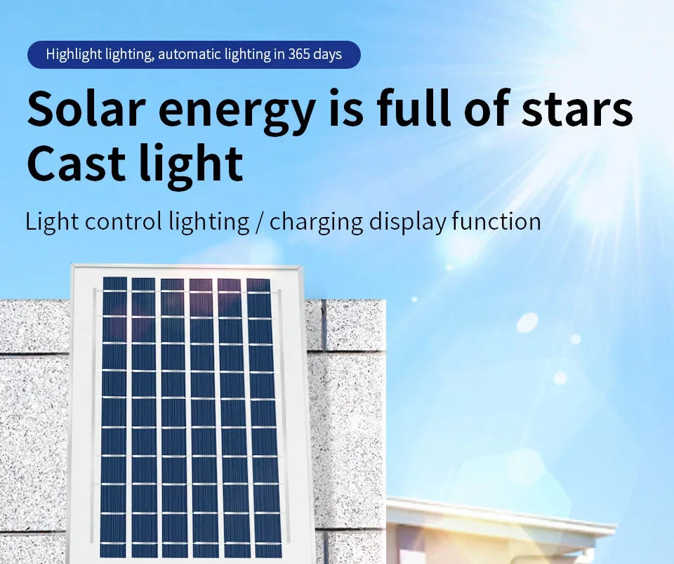 Solar Flood Lights Outdoor Waterproof LED Floodlight Super Bright Solar Lamp Panels LED Reflector Wall Garden Street Flood Light