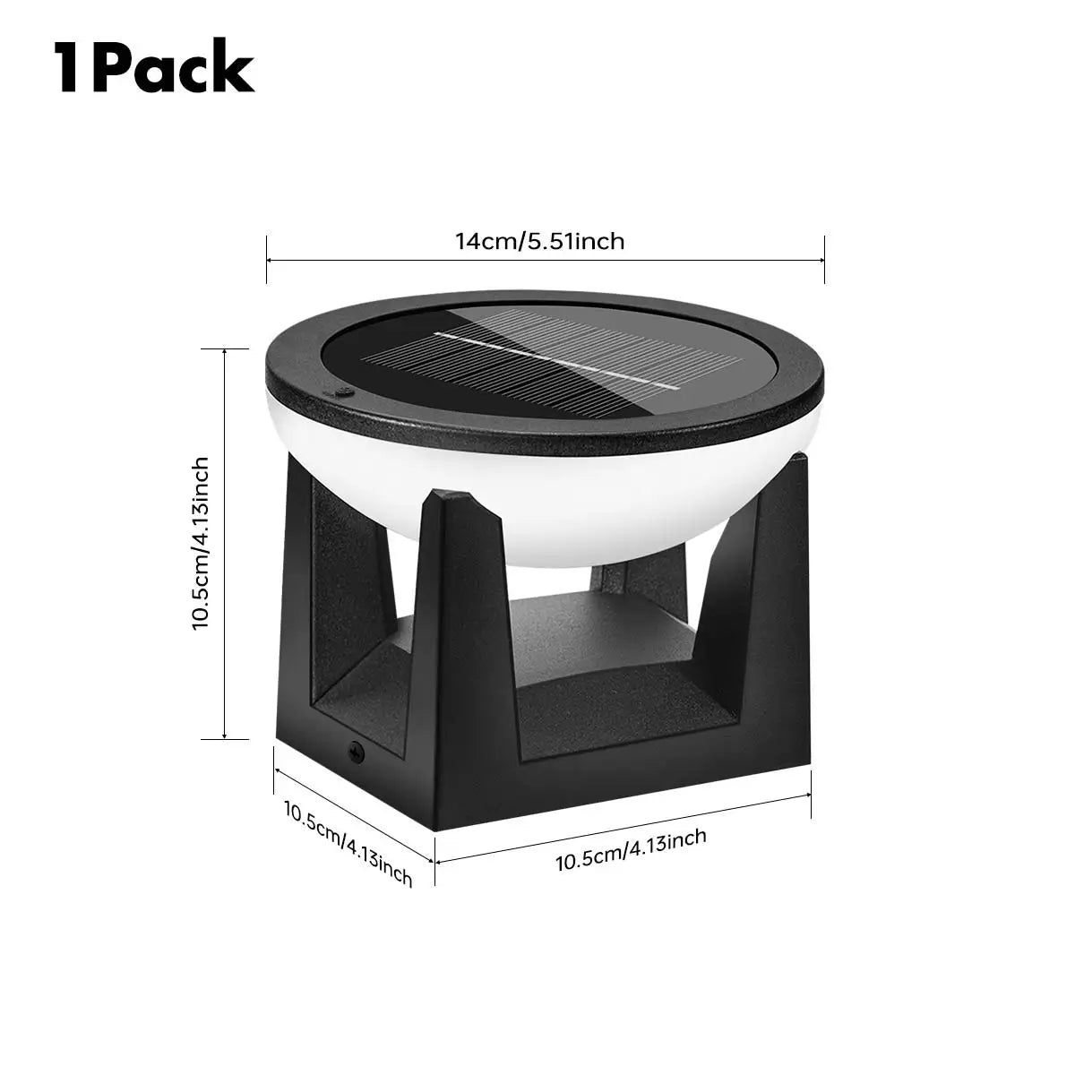 Solar Post Lights Outdoor Pillar Light Waterproof Modern Column Lamp LED Lantern Solar Powered Landscape Lighting For Patio Yard
