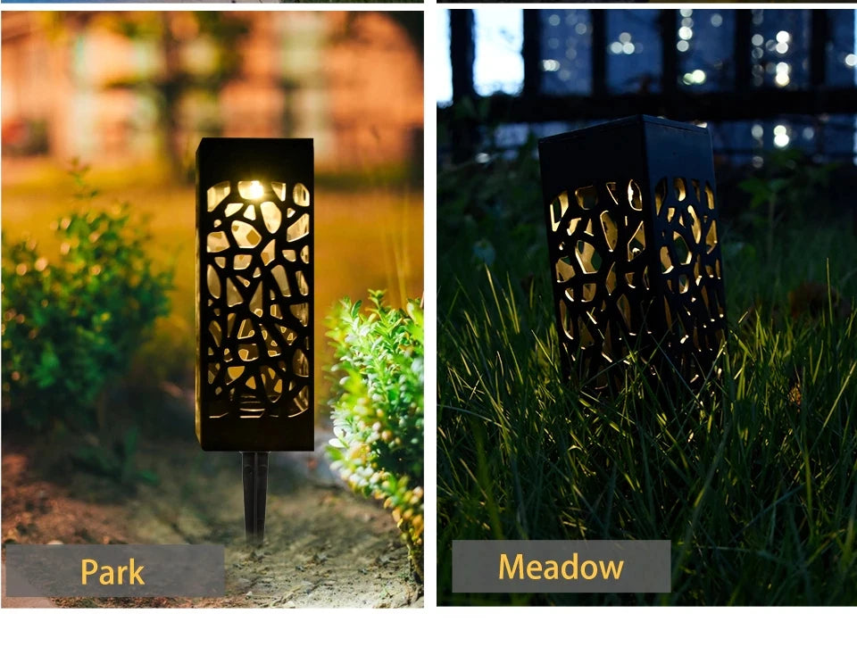 6 Pcs Outdoor Solar Landscape Lawn Light Waterproof Outdoor Lights, Solar Garden Lights Solar Yard Lights For Pathway Patio Yard