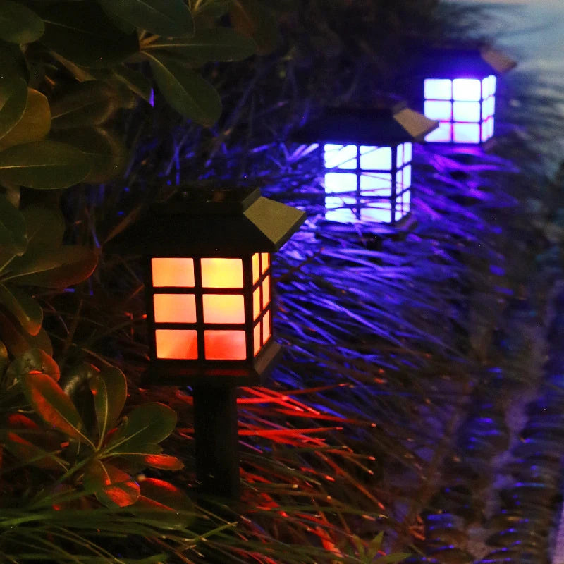 Solar Pathway Lawn Light Outdoor Decor Waterproof Porch Sunlight Solar Wall Lighting for Garden Yard Walkway Driveway Home Decor