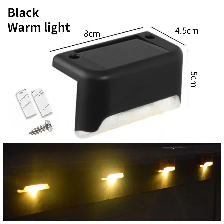1/4/8/pcs Outdoor LED Solar Deck Lights Waterproof Fence Post Solar Lights for Courtyard Patio Stairs Step Yard Garden Decor