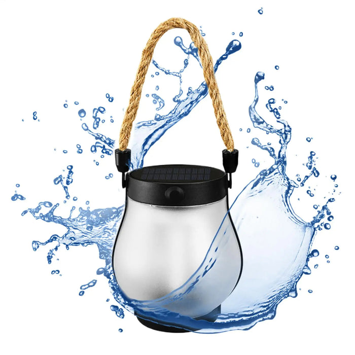 Camping Tent lamp Solar Flame Lights Solar Powered LED Light Waterproof 2 Modes Adjustable Tent Lantern Yard Decor Lamp For Camp