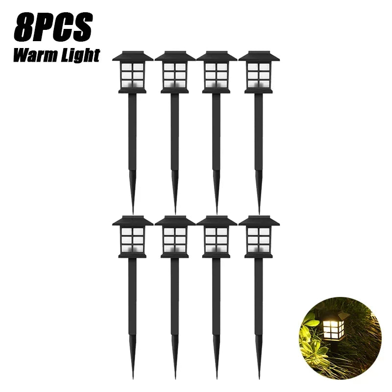 Led Solar Pathway Lights Waterproof Outdoor Solar Lamp for Garden/Landscape/Yard/Patio/Driveway/Walkway Lighting