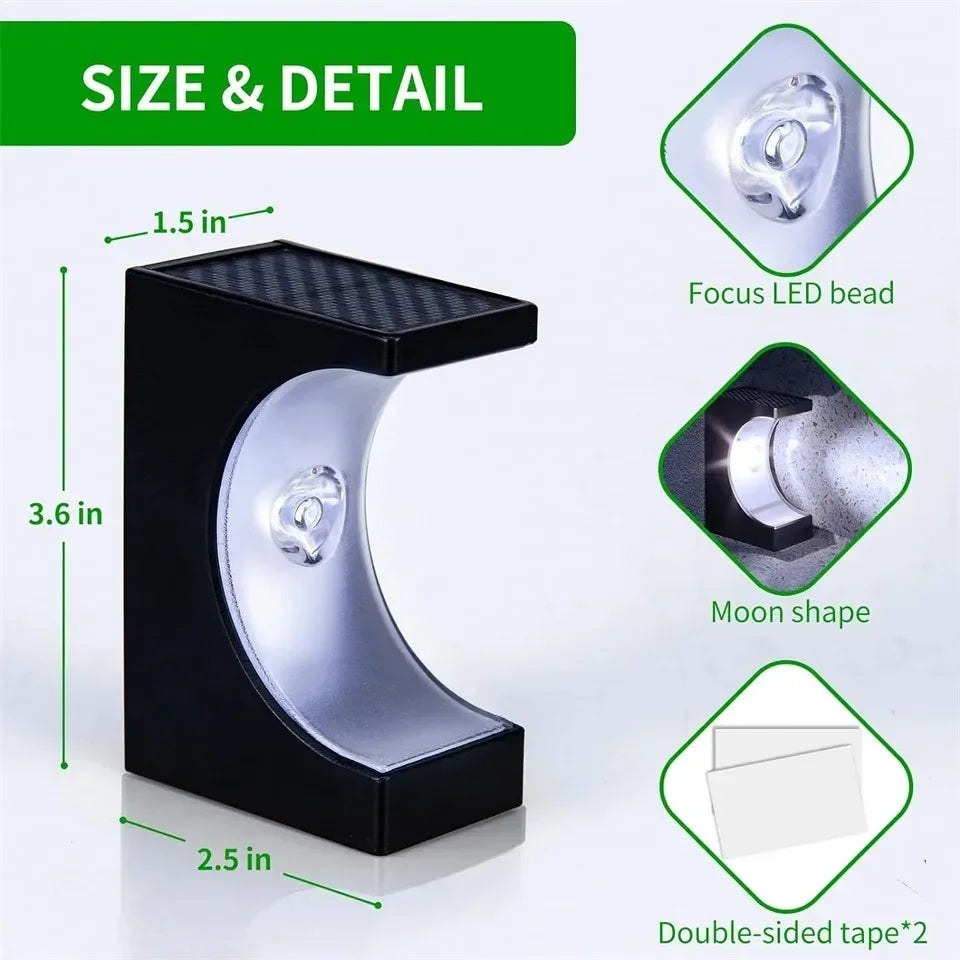 1/4PCS LED Step Lamp Solar Stair Light Outdoor IP65 Waterproof Solar Light for Garden Deck Path Balcony Decor Lighting