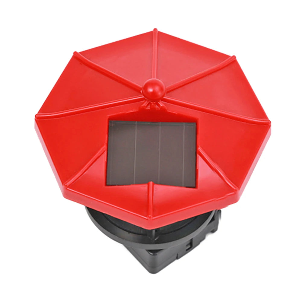 Lighthouse Shape Solar LED Light Garden Fence Yard Outdoor Decor Beacon Lamp Smart Sensor Beacon Rotating Beam Lamp Garden Decor