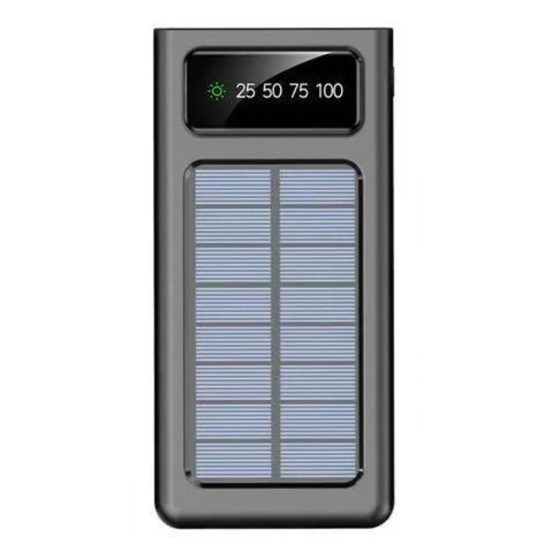 500000MAH 200000mAh 300000mAh Solar BCAK Power Bank, Convenient Ultra-thin Built-in Cable, Outdoor Camping Mobile Power Supply