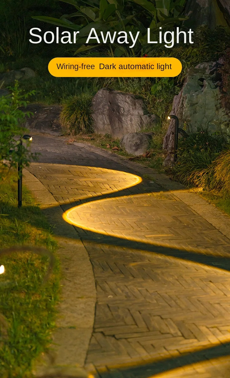 Durable Solar Pathway Lights for Driveway and Garden Landscape