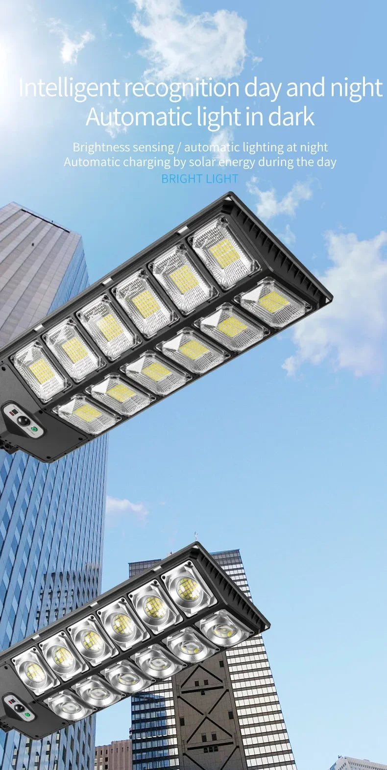 NEW Outdoor Solar LED Lights Waterproof 8000 Lm Super Bright Wall Lamp With Motion Sensor Remote Control Garden Street Light