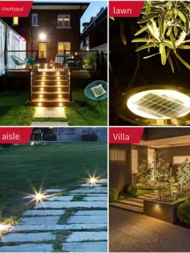 Solar LED floor light outdoor lawn light for lawn decoration garden terrace courtyard waterproof underground light