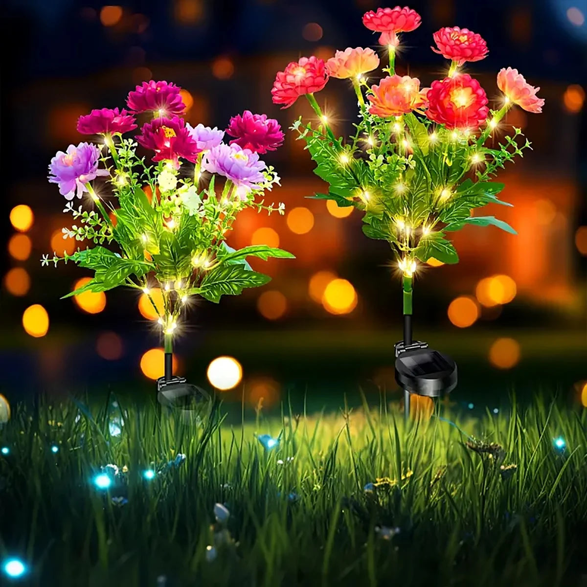 Solar snowdrop light, outdoor solar garden light for yard, garden, path, sidewalk, terrace, lawn decoration