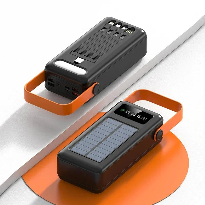 200000mAh Portátil Banco De Energia Solar Bateria Externa Carregamento Rápido à Prova Dwaterproof água Powerbank Com Lanterna
