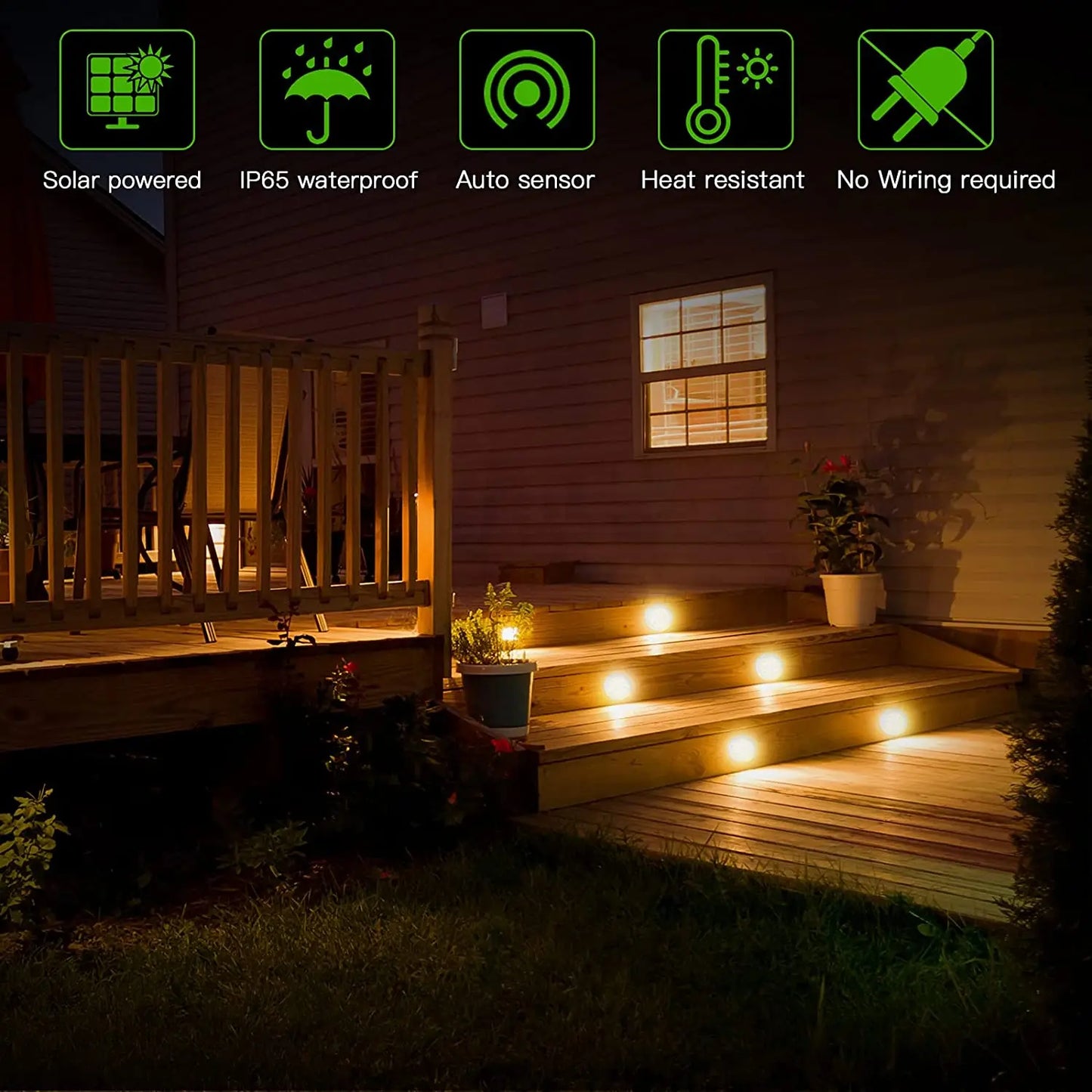 8/20LED Solar Power Disk Light Outdoor Garden Solar Underground Light Deck Light Spotlight Buried Solar Led Lamp Garden Decor