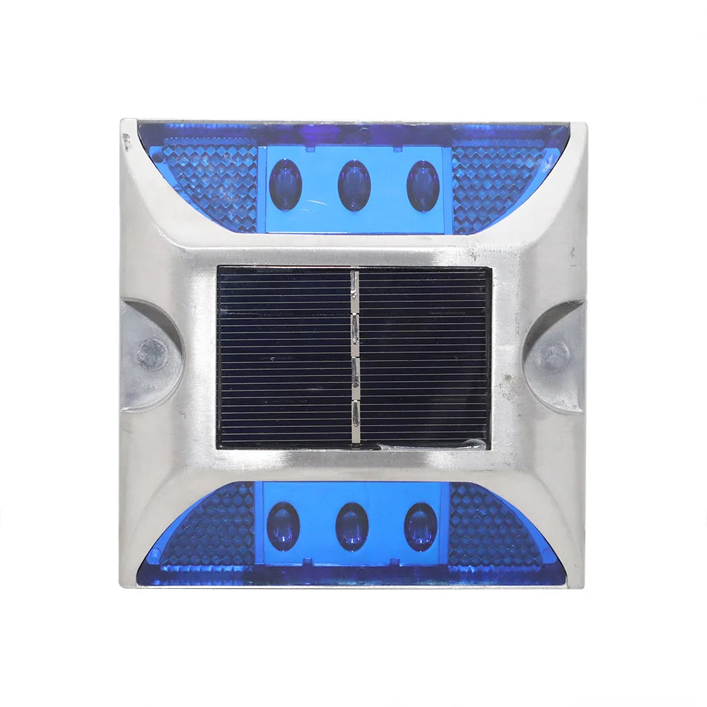 Outdoor Deck Lights 6 LED Solar Aluminum Road Stud for Road Safety Items