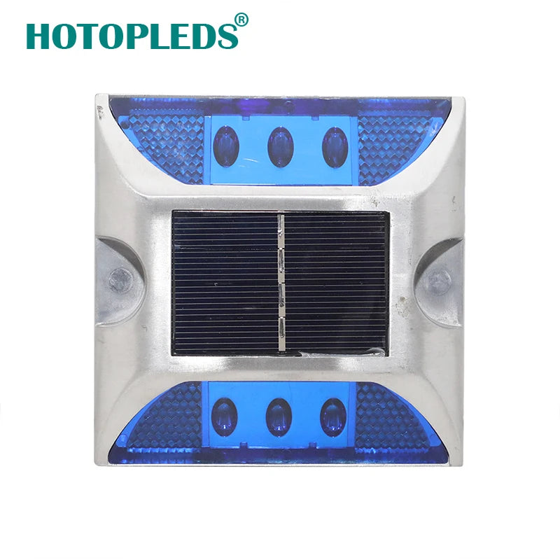 Outdoor Deck Lights 6 LED Solar Aluminum Road Stud for Road Safety Items