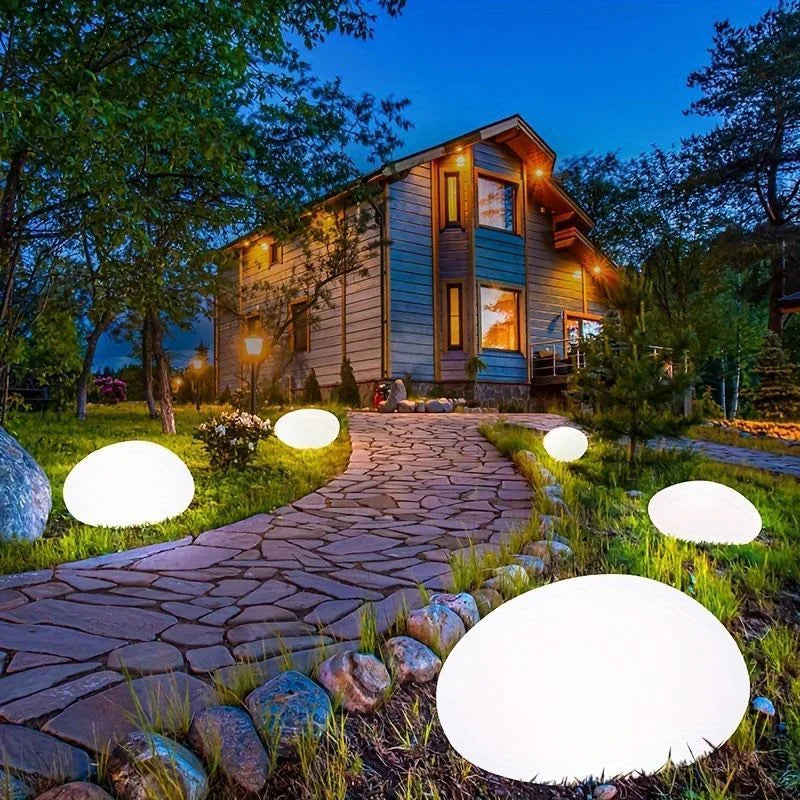 Solar Garden Lights Outdoor Landscape Night Lights for Lawn Patio Path Pathway Garden Waterproof Solar Powered Stone Light
