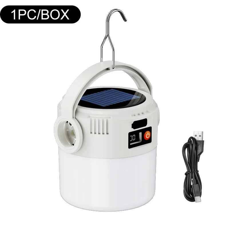 Solar Camping Lights Lightweight Led Camping Lantern Waterproof Foldable Lights For Outdoor Home Hiking Night Use