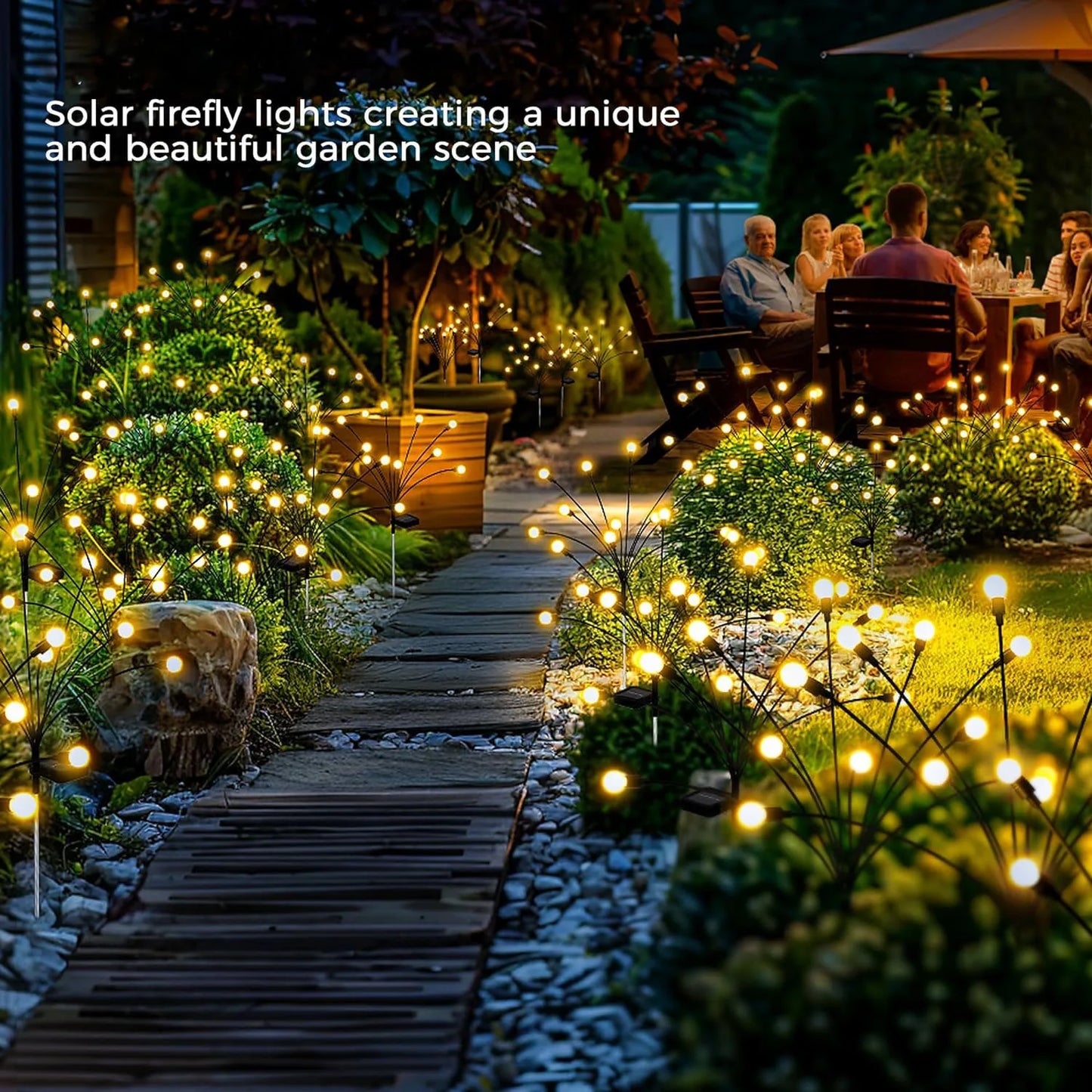 Solar Garden Lights Solar Swaying Light Sway by Wind Outdoor Lights Solar Garden Decorative Lights Yard Patio Pathway Decoration