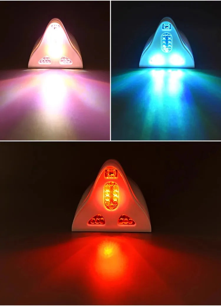 Solar anti rear end collision flashing light LED warning light Car shark fin antenna modified General Motors decorative light