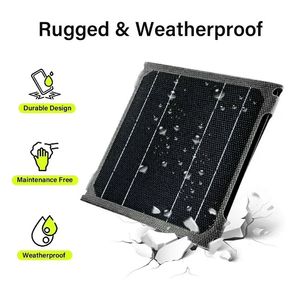 ETFE Foldable Solar Panel 40W Outdoor Portable Emergency Power Generator 5V 9V 12V USB Output Mobile Phone Charging Power Supply