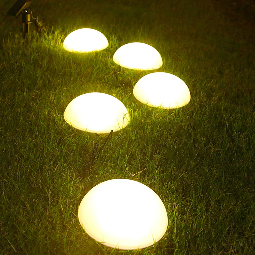 LED Solar Light Garden Lawn Lamp Waterproof Outdoor Landscape Christmas Lights Home Yard Driveway Patio Pathway Decor Lighting