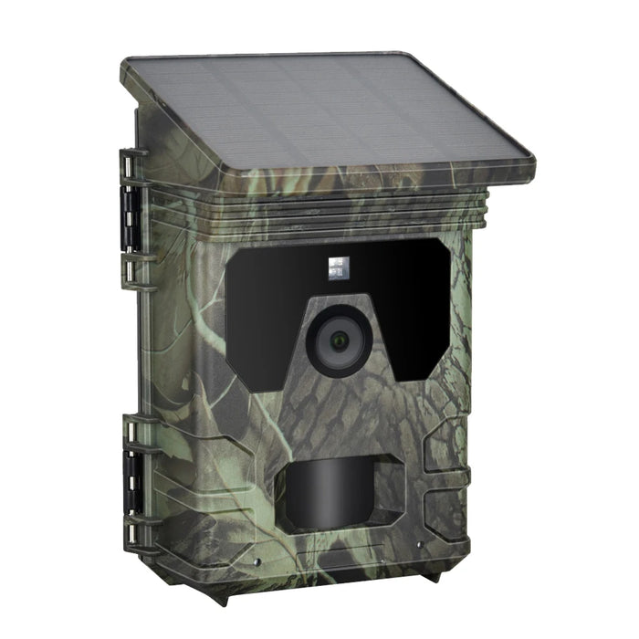 Solar Trail Camera 24MP 1080P Solar Power Hunting Camera Infrared Night Vision Wildlife Observation Camera Video Photo Recorder